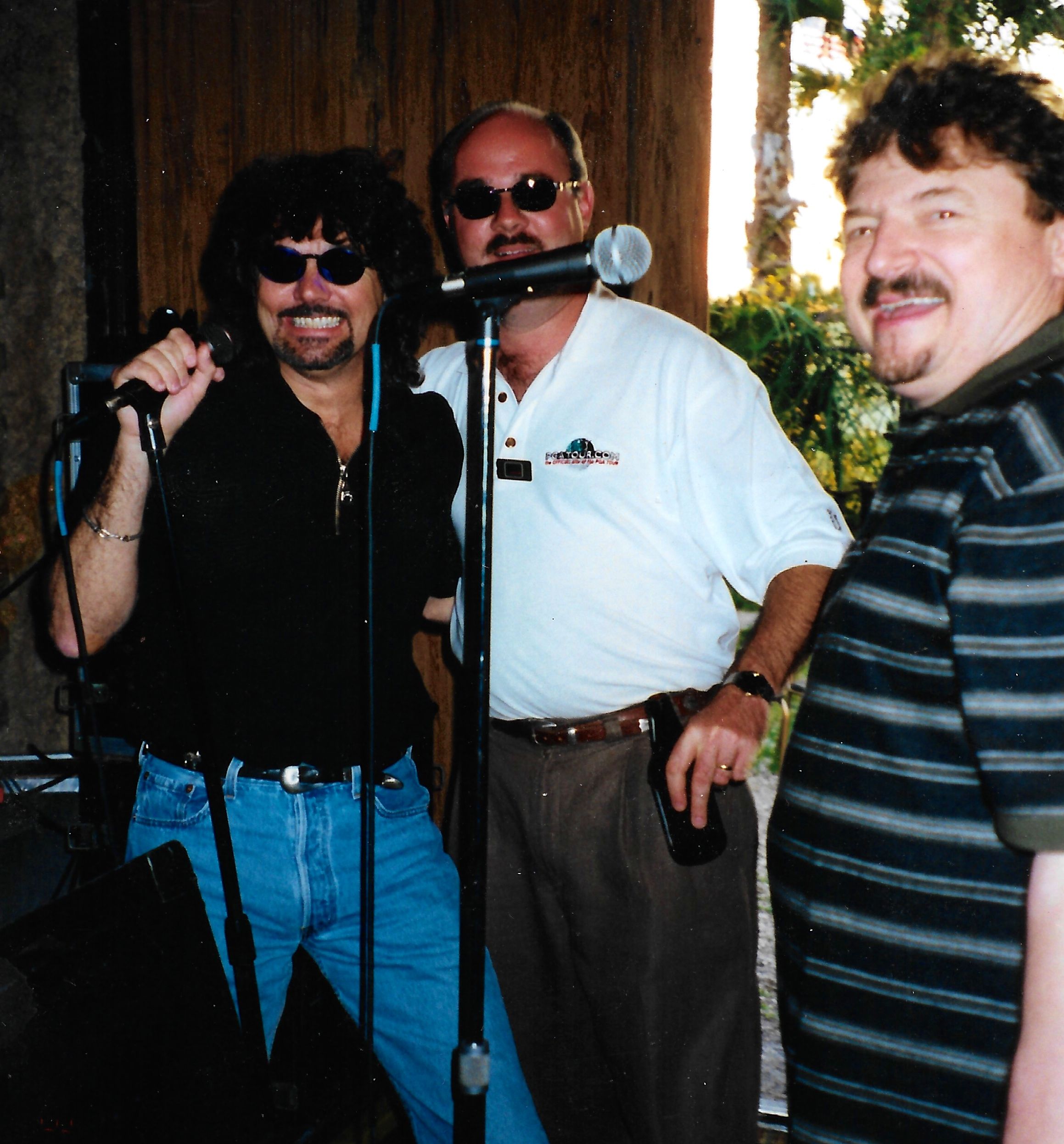 Charlie Schmitt with Mickey Thomas of Starship and Bobby Kimball of Toto.