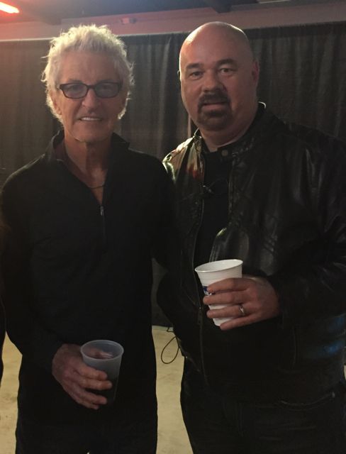 Charlie Schmitt with Kevin Cronin of REO Speedwagon