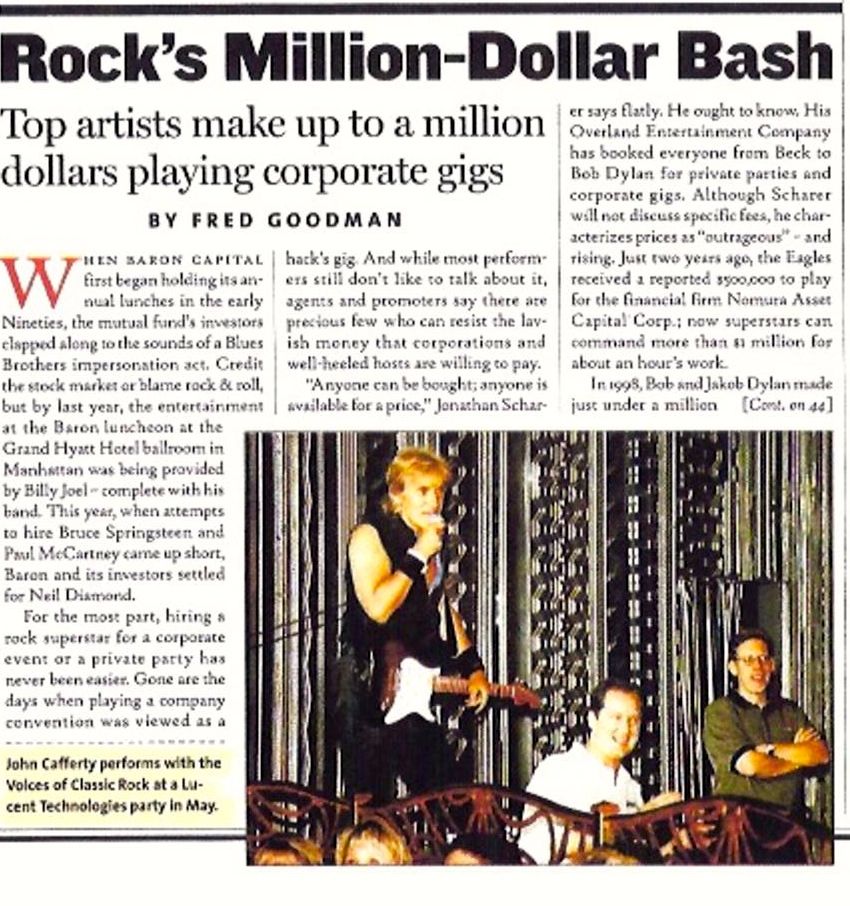 A nice story in Rolling Stone Magazine about The Voices of Classic Rock